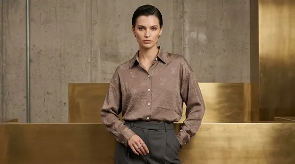 Importeed_Brown_Lyocell_Silk-Touch_Smart_Fit_Wrinkle_Free_Shirt_For_Women