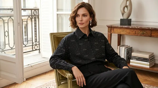 Imported_Black_Lyocell_Smart_Fit_Wrinkle_Free_Shirt_For_Women