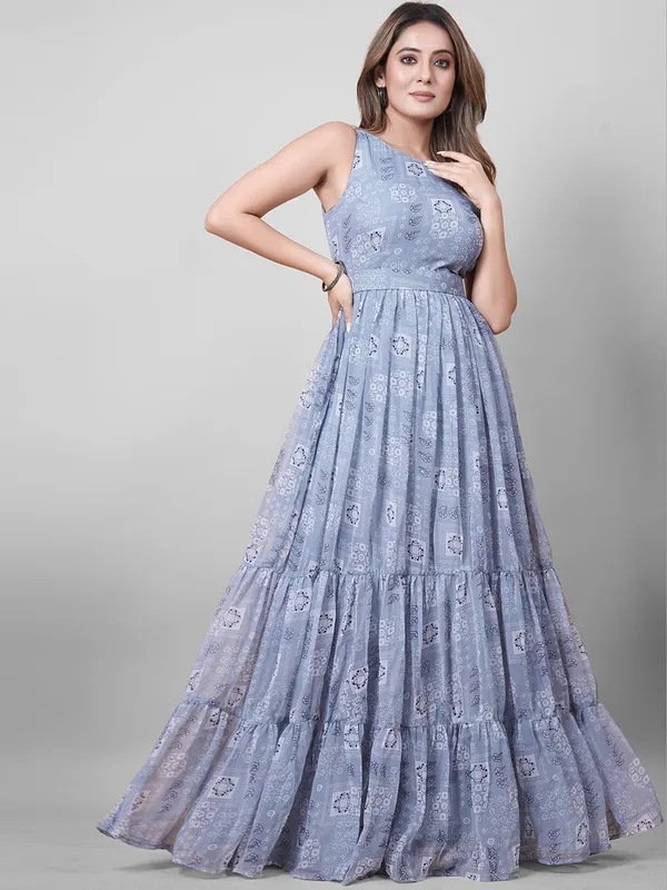 Neeva_store_Georgette_Grey_Color_Gown
