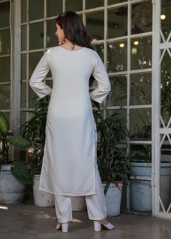 Neeva_store_Viscose_Off_white_Color_Kurta_Suit_Set