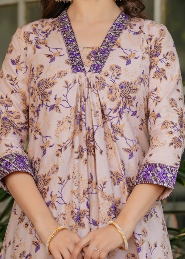 Neeva_store_Cotton_Blend_Multi_Color_Kurta_Suit_Set