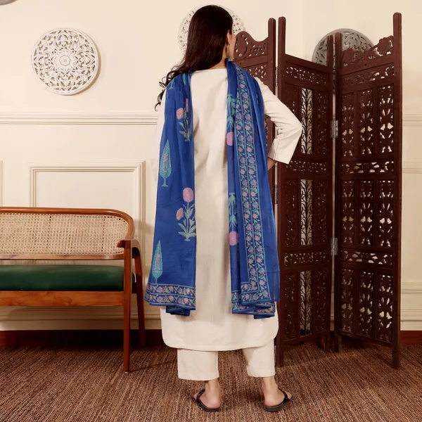 Neeva_store_Viscose_White_Color_Kurta_Suit_Set