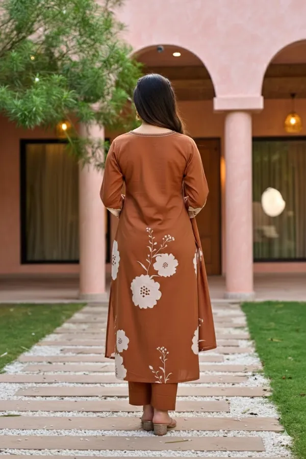 Neeva_store_Muslin_Mustard_Color_Kurta_Suit_Set