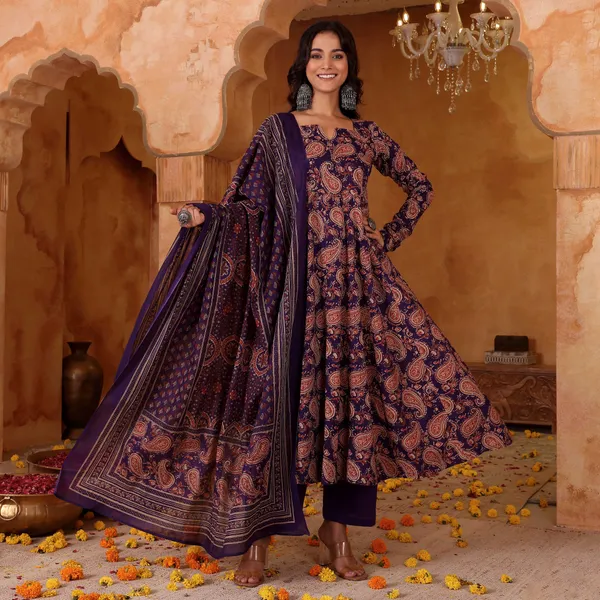 Neeva_store_Viscose_Multi_Color_Kurta_Suit_Set