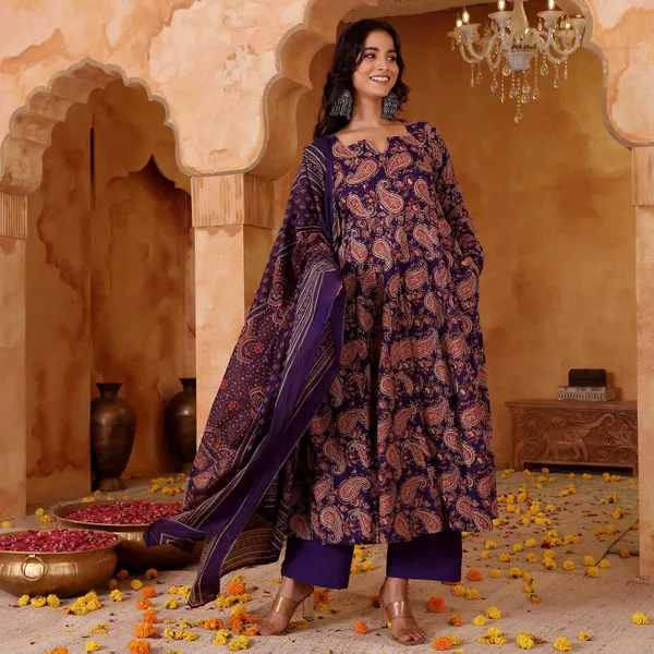 Neeva_store_Viscose_Multi_Color_Kurta_Suit_Set