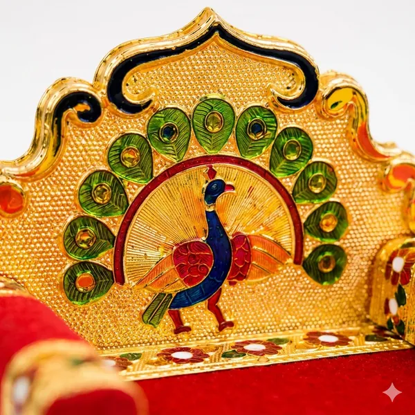 Lookart_Handicraft_Wooden_Laddu_Gopal_Meenakari_Singhasan_For_Pooja_Mandir_3No_Singhasan_Jhula_()