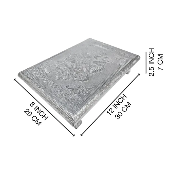 Balaji_Mart_Royal_Silver_Pooja_Chowki_Aluminium_All_Purpose_Chowki_(Silver,_Pack_Of_1)