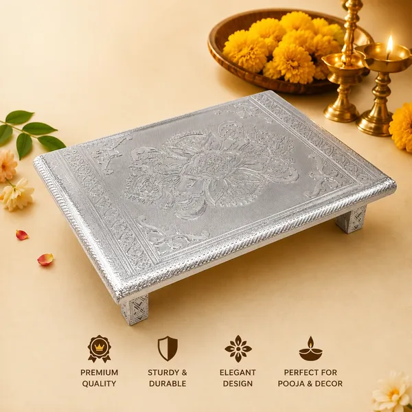 Balaji_Mart_Royal_Silver_Pooja_Chowki_Aluminium_All_Purpose_Chowki_(Silver,_Pack_Of_1)