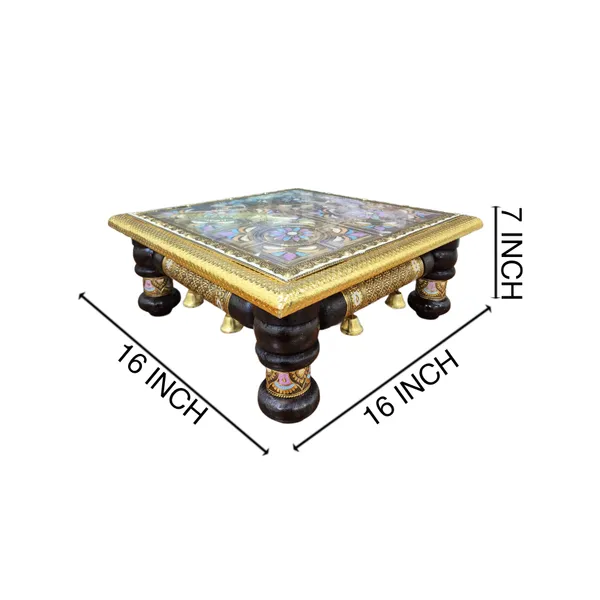 Decorative_Gold_Meenakari_Floral_Chowki_Stand
