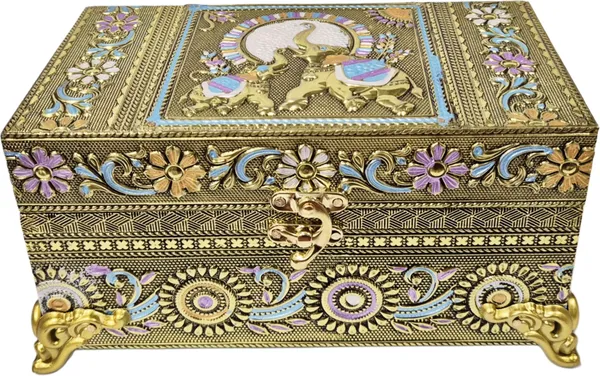 Balaji_Mart_Wooden,_Glass_Utility_Container_-_100_G,_100_G_(Gold,_Multicolor)