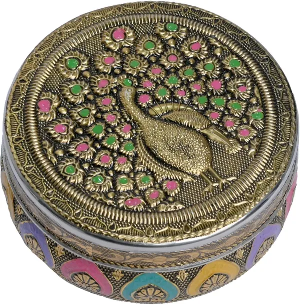 Balaji_Mart_Stainless_Steel_Utility_Container_-_500_Ml_(Pack_Of_10,_Multicolor,_Gold)