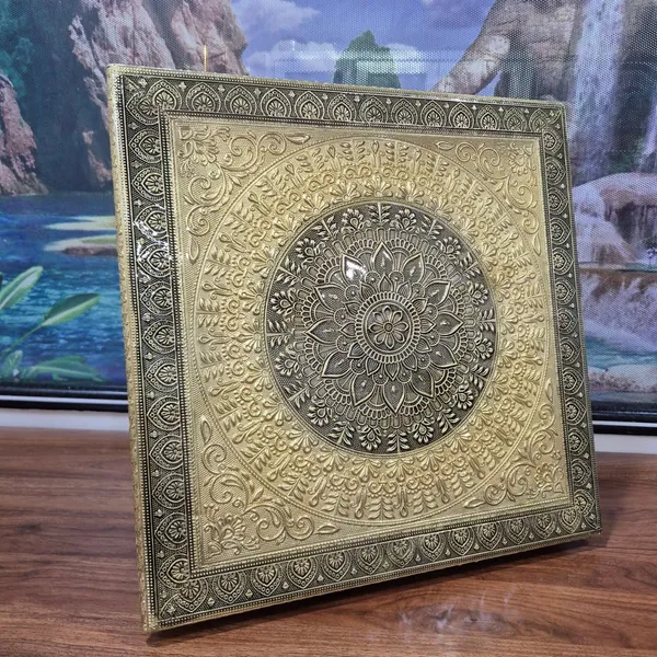 Brass_Embossed_Mandala_Design_Pooja_Chowki