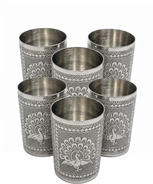 Balaji_Mart_(Pack_Of_6)_Bm-11.02_Glass_Set_Water/Juice_Glass_(300_Ml,_Steel,_Silver)