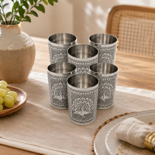 Balaji_Mart_(Pack_Of_6)_Bm-11.02_Glass_Set_Water/Juice_Glass_(300_Ml,_Steel,_Silver)