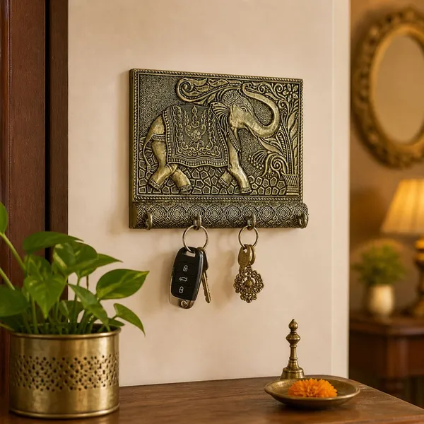 Balaji_Mart_Wood_Key_Holder_(4_Hooks,_Gold)