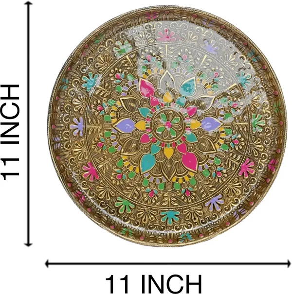 Balaji_Mart_Premium_Meenakari_Pooja_Thali_Bm-10_Stainless_Steel_(1_Pieces,_Multicolor,_Gold)