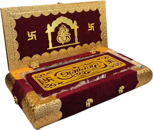 Balaji_Mart_Premium_Lagna_Patrika_Box_With_Wedding_Music_Speaker_Colour_Maroon_Gold_Religious_Tile_()