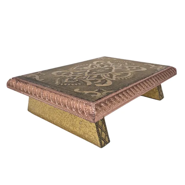 Royal_Antique_Brass_Finish_Pooja_Chowki_Wooden_All_Purpose_Bajot_(Copper_Gold,_Pack_Of_1)