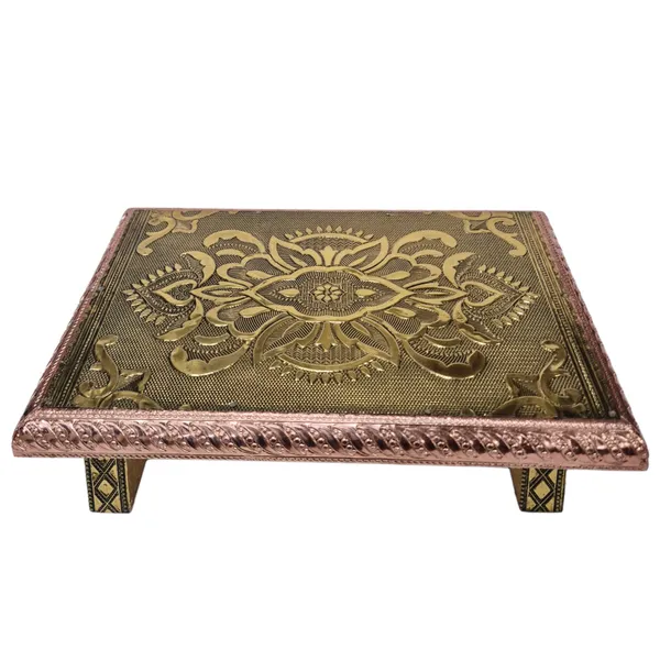 Royal_Antique_Brass_Finish_Pooja_Chowki_Wooden_All_Purpose_Bajot_(Copper_Gold,_Pack_Of_1)