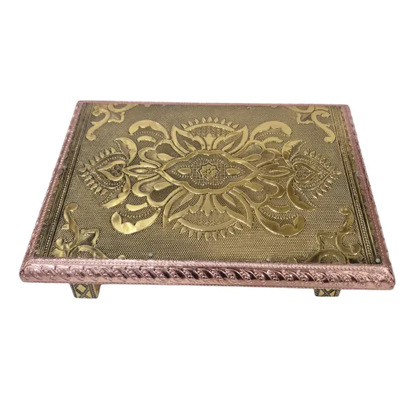 Royal_Antique_Brass_Finish_Pooja_Chowki_Wooden_All_Purpose_Bajot_(Copper_Gold,_Pack_Of_1)