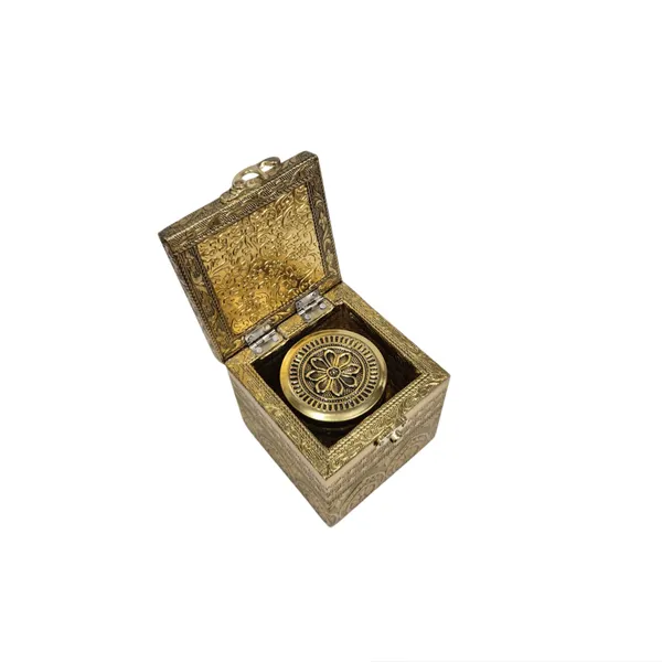 Golden_Embossed_Metal_Storage_Box_With_Decorative_Jar