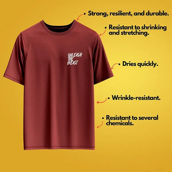 Unleash_The_Beast_Oversized_T_Shirt_For_Bikers_Maroon