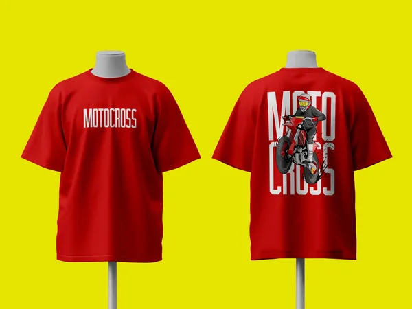 Motocross_Oversized_Tshirt_Maroon
