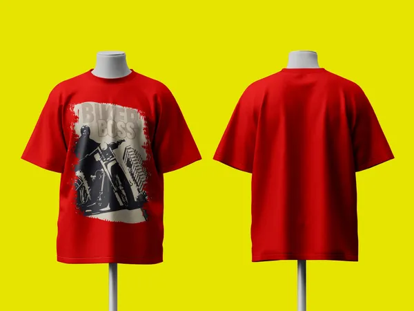 Biker_Boss_Oversized_Tshirt_Maroon