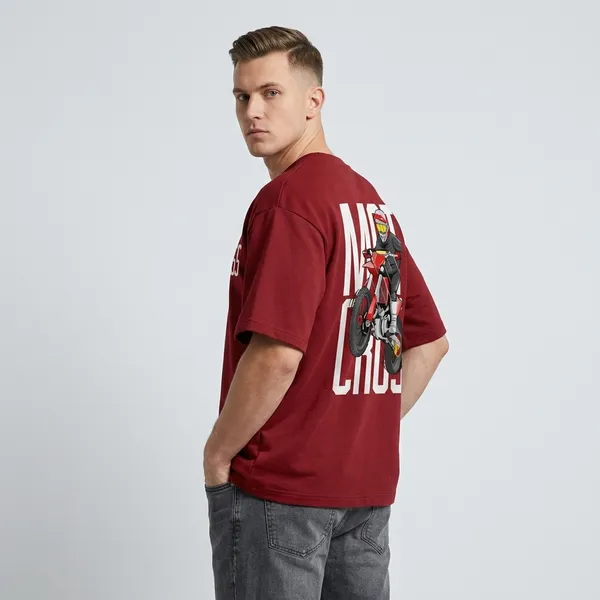 Motocross_Oversized_Tshirt_Maroon