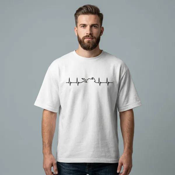 Heartbeat_Of_A_Biker_Oversized_T_Shirt_White