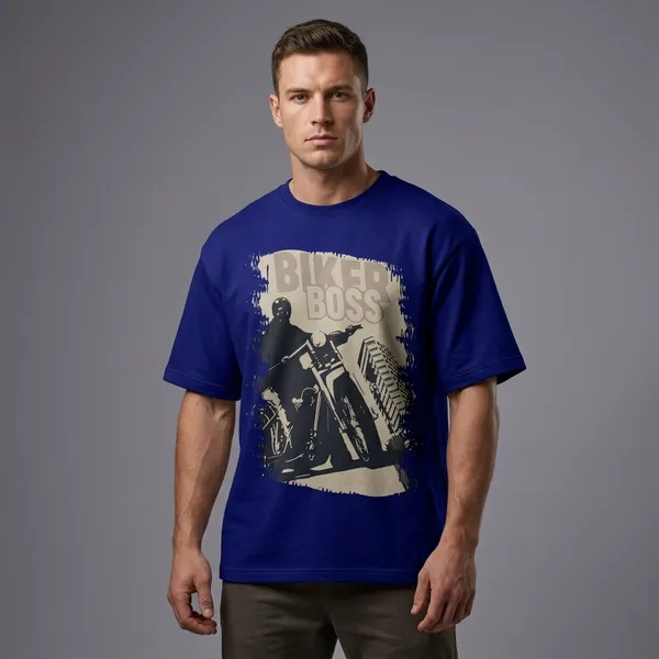 Biker_Boss_Oversized_Tshirt_Navy