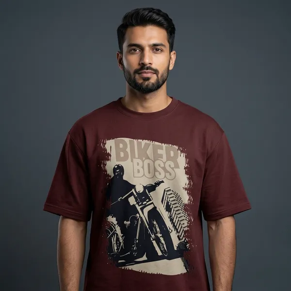 Biker_Boss_Oversized_Tshirt_Brown