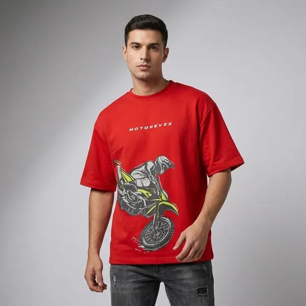Biker_Oversized_Tshirt_Maroon