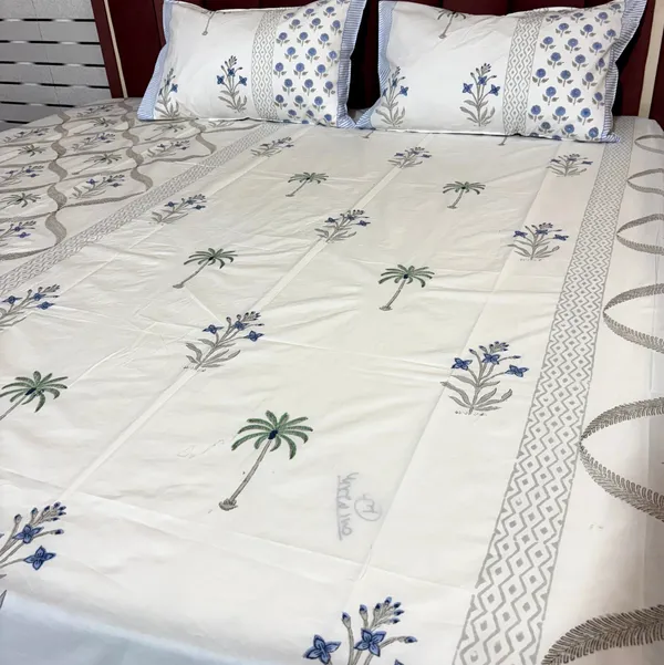 Pure_Cotton_Percale_Printed_Bedcover_With_2_Pillow_Covers
