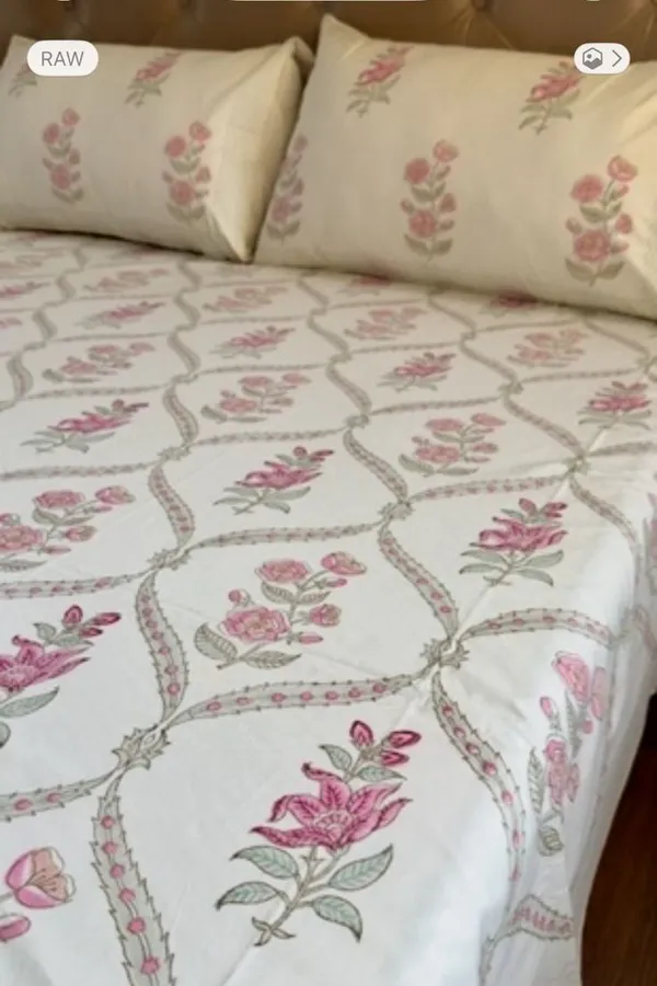 Pure_Cotton_Percale_Printed_Bedcover_With_2_Pillow_Covers