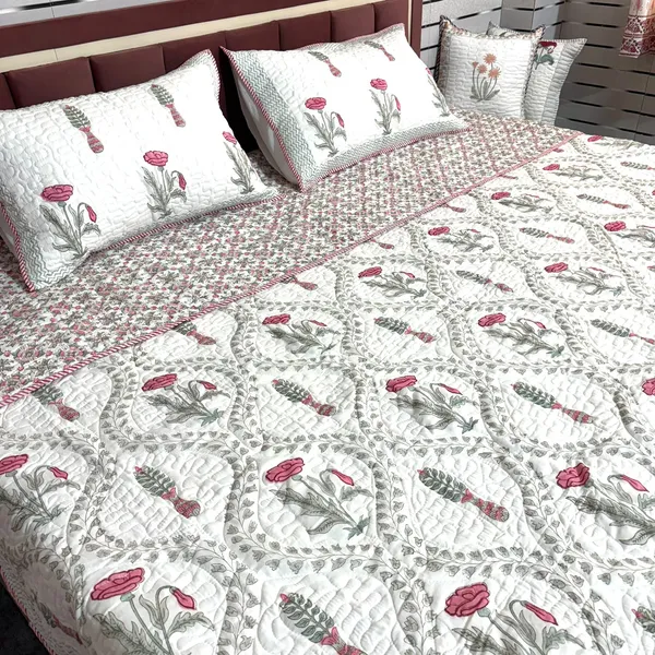 Pure_Cotton_Percale_Printed_Bedcover_With_2_Pillow_Covers