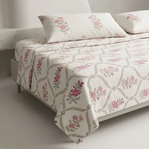 Pure_Cotton_Percale_Printed_Bedcover_With_2_Pillow_Covers