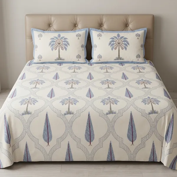 Pure_Cotton_Percale_Printed_Bedcover_With_2_Pillow_Covers