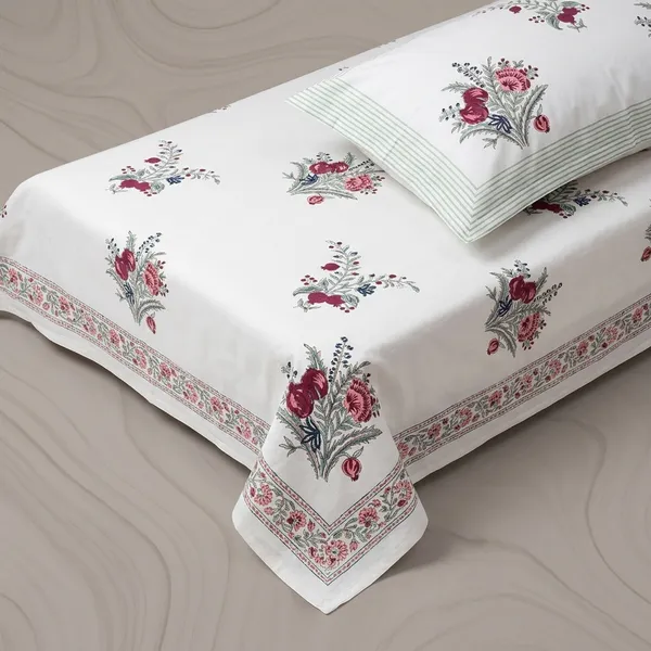 Pure_Cotton_Percale_Jaal_Hand_Block_Printed_Bedcover_With_2_Pillow_Covers