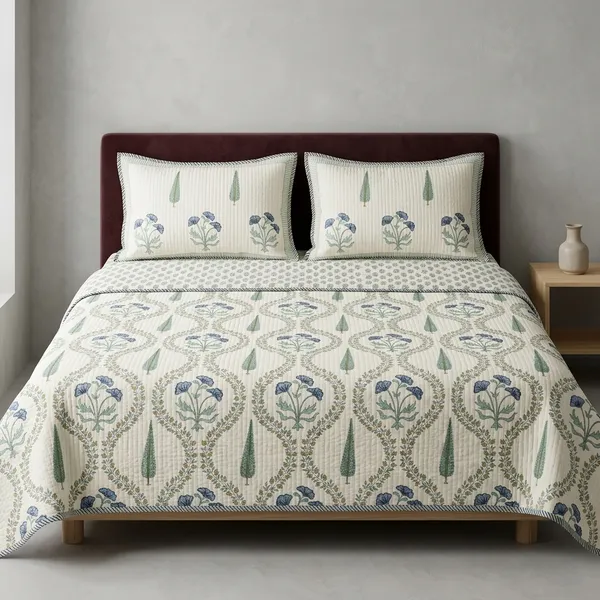 Pure_Cotton_Percale_Printed_Bedcover_With_2_Pillow_Covers
