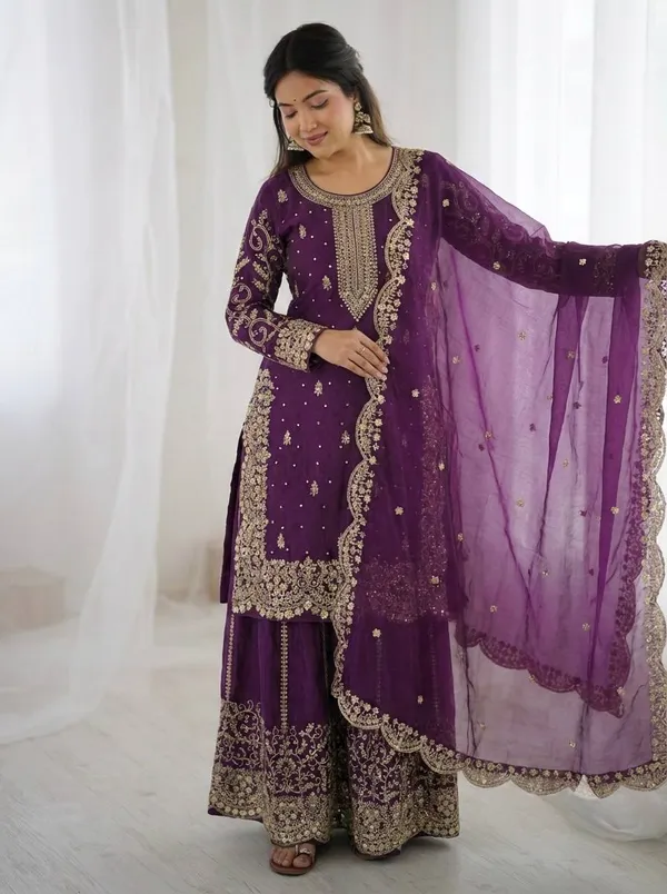 Purple_Frendy_Silk_Embroidered_Sharara_Set_For_Women