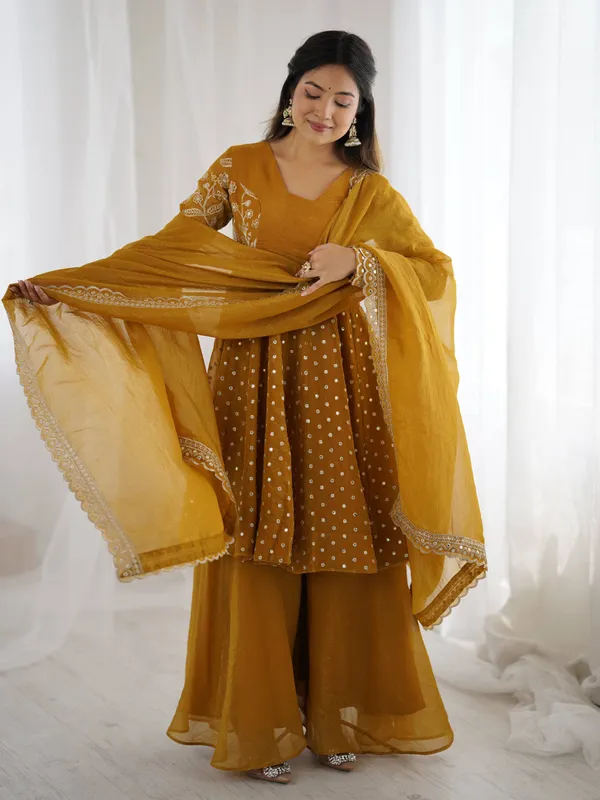 Mustard_Crunchy_Silk_Embroidered_Sharara_Set_For_Women