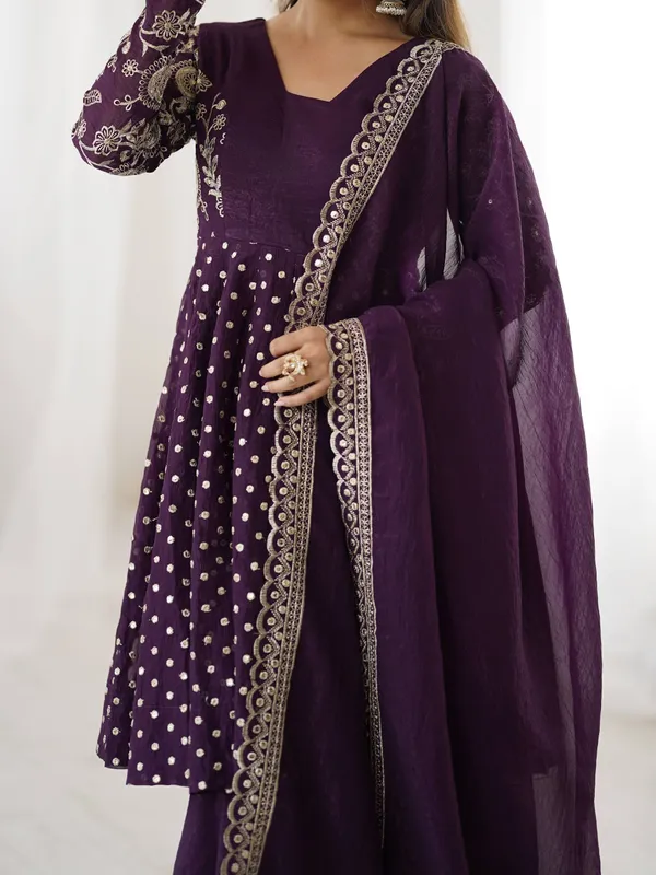 Purple_Crunchy_Silk_Embroidered_Sharara_Set_For_Women