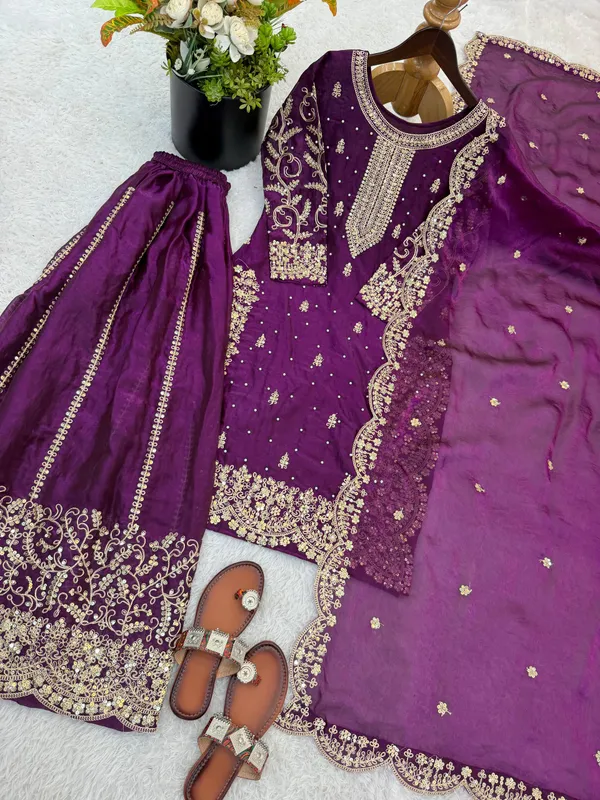 Purple_Frendy_Silk_Embroidered_Sharara_Set_For_Women