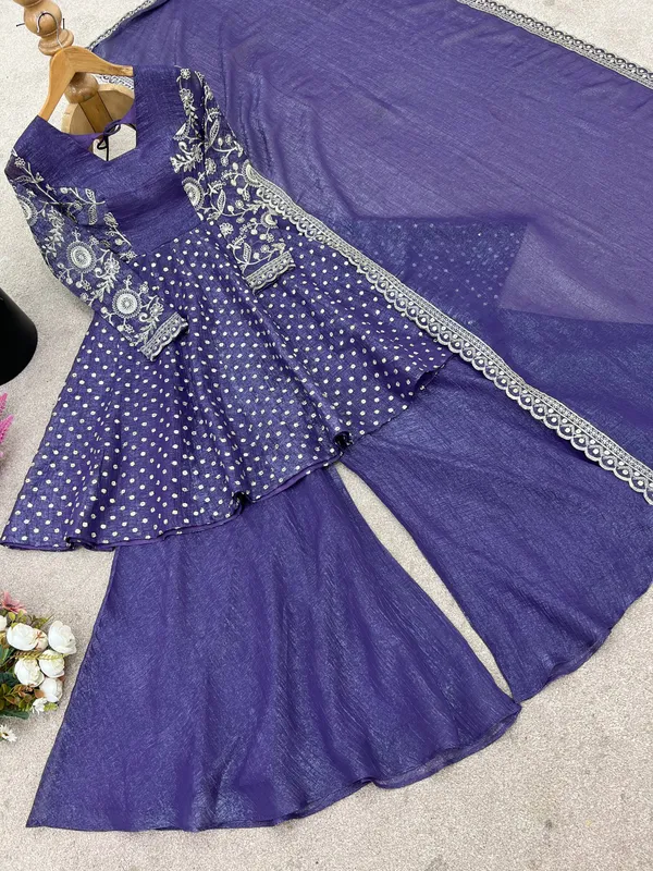 Purple_Crunchy_Silk_Embroidered_Sharara_Set_For_Women
