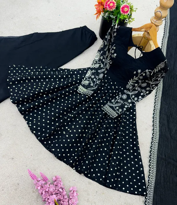 Black_Crunchy_Silk_Embroidered_Sharara_Set_For_Women
