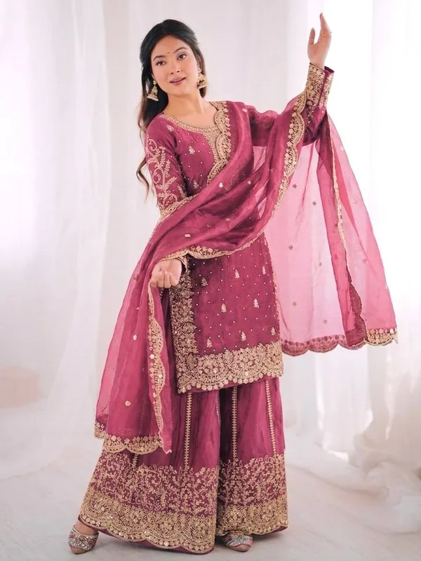 Pink_Frendy_Silk_Embroidered_Sharara_Set_For_Women