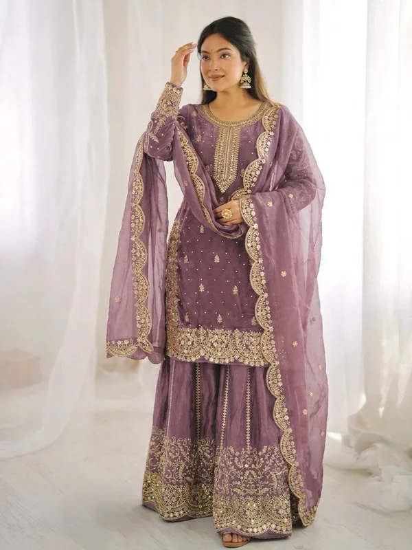 Purple_Frendy_Silk_Embroidered_Sharara_Set_For_Women