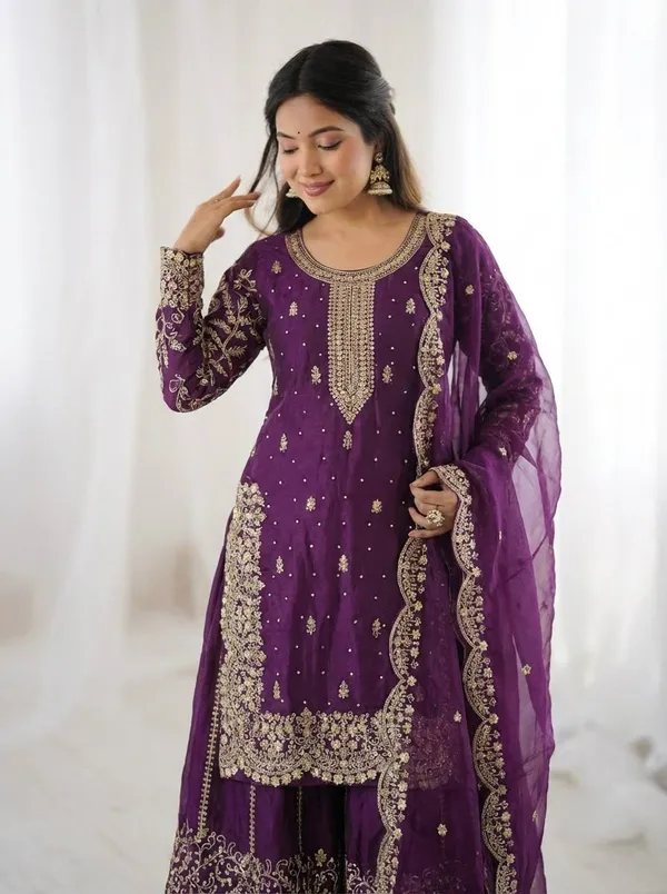 Purple_Frendy_Silk_Embroidered_Sharara_Set_For_Women