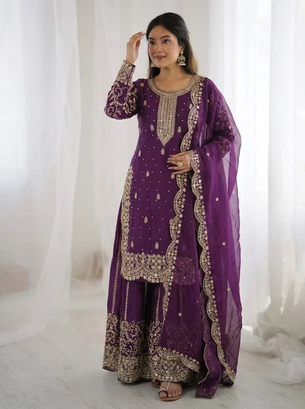 Purple_Frendy_Silk_Embroidered_Sharara_Set_For_Women